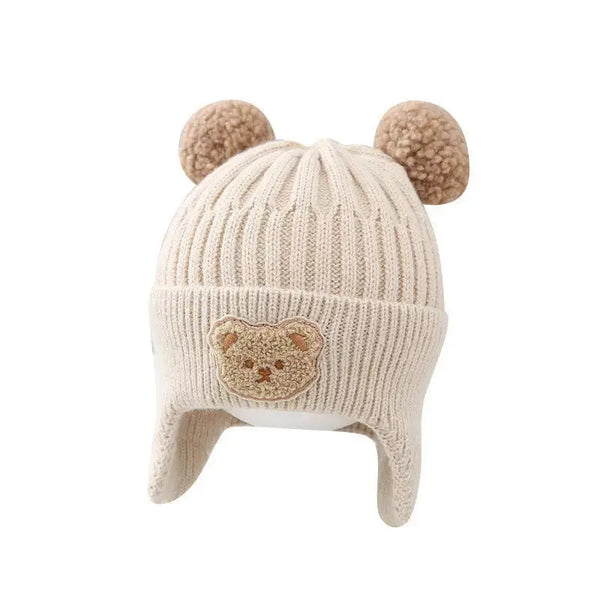 Bear Baby Hat with Soft Cozy Material - LauBelle