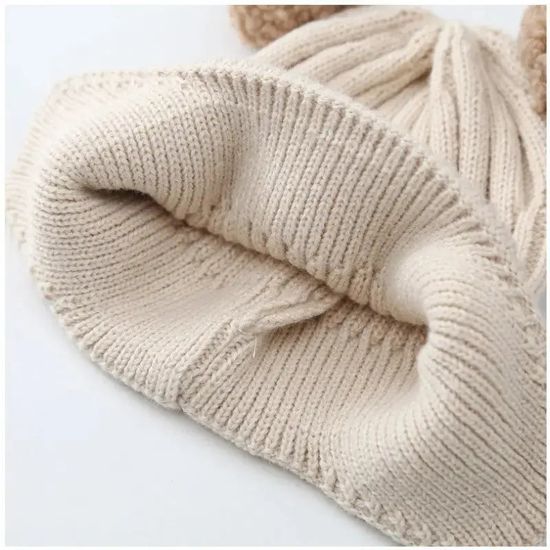 Bear Baby Hat with Soft Cozy Material - LauBelle