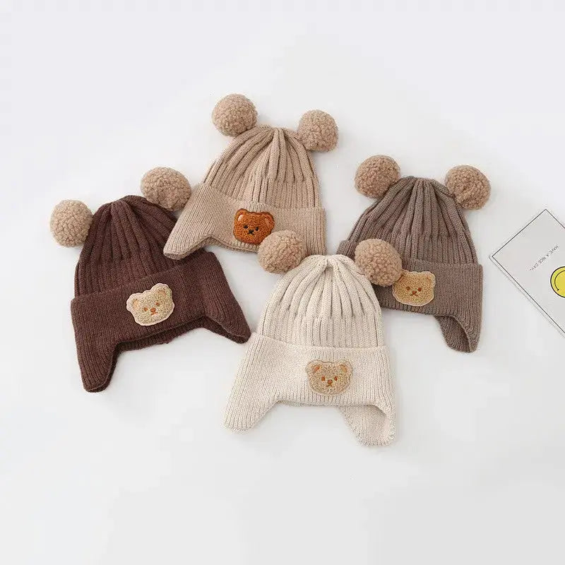 Bear Baby Hat with Soft Cozy Material - LauBelle