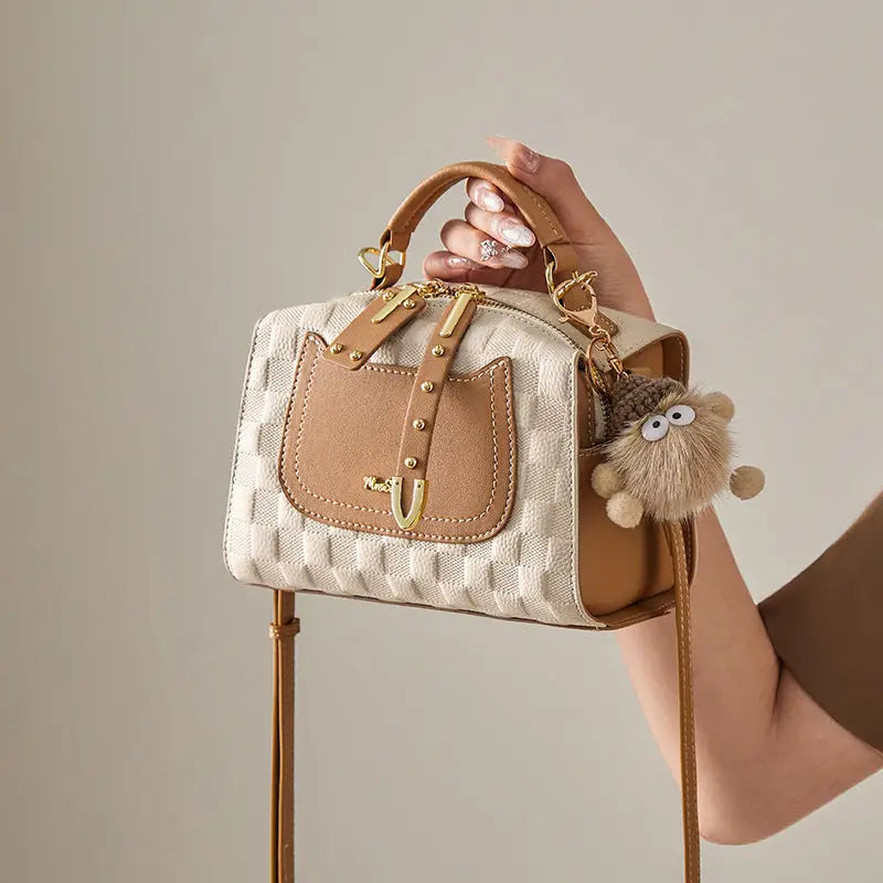 Boston Breeze Chic Autumn Winter Plush Pillow Bag - LauBelle