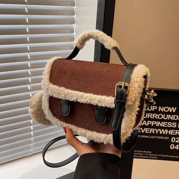 City Chic Plush Crossbody Bag - LauBelle