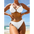 Sleeveless Bikini and Belt Set in Lightweight Fabric - LauBelle