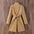 LuxeLapel Lace Knit Tan Coat with Asymmetrical Closure - LauBelle Brand