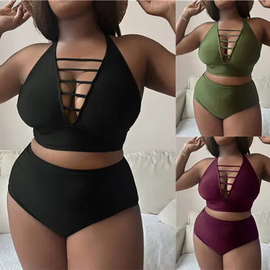 Curvy Cross Strap Bikini for Women - LauBelle