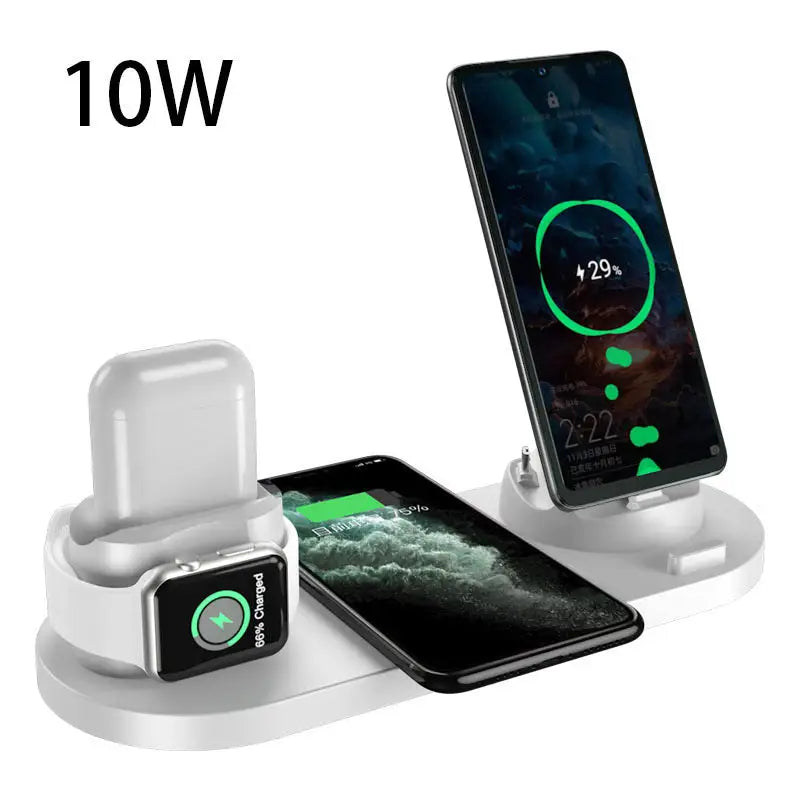 Wireless Charger 6 In 1 Charging Dock Station Fast Charging Pad - LauBelle