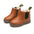 Retro Kids Casual Doc Martens Leather Boots with Yellow Stitching - LauBelle