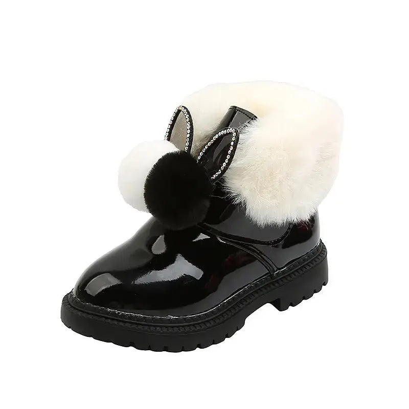 CozyTread Velvet Kids Cotton Boots with Premium Warmth and Style - LauBelle
