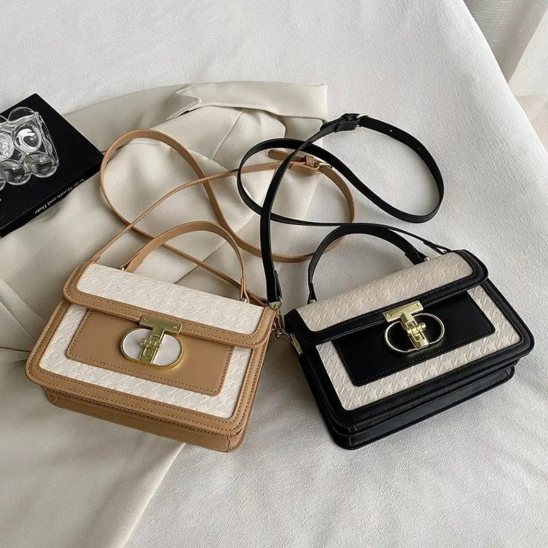 ZipComp Leather Shoulder Bag - LauBelle