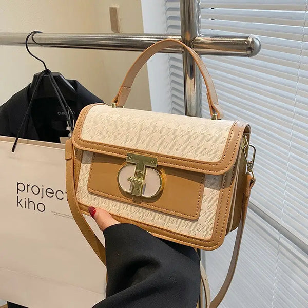 ZipComp Leather Shoulder Bag - LauBelle