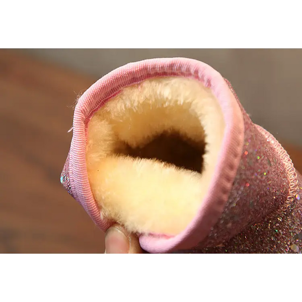 GlitterGlide Kids Sequin Color Changing Snow Boots - LauBelle