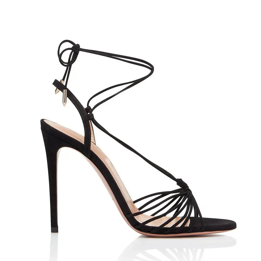 Strap Stiletto Heels with Supportive Comfort Strap - LauBelle