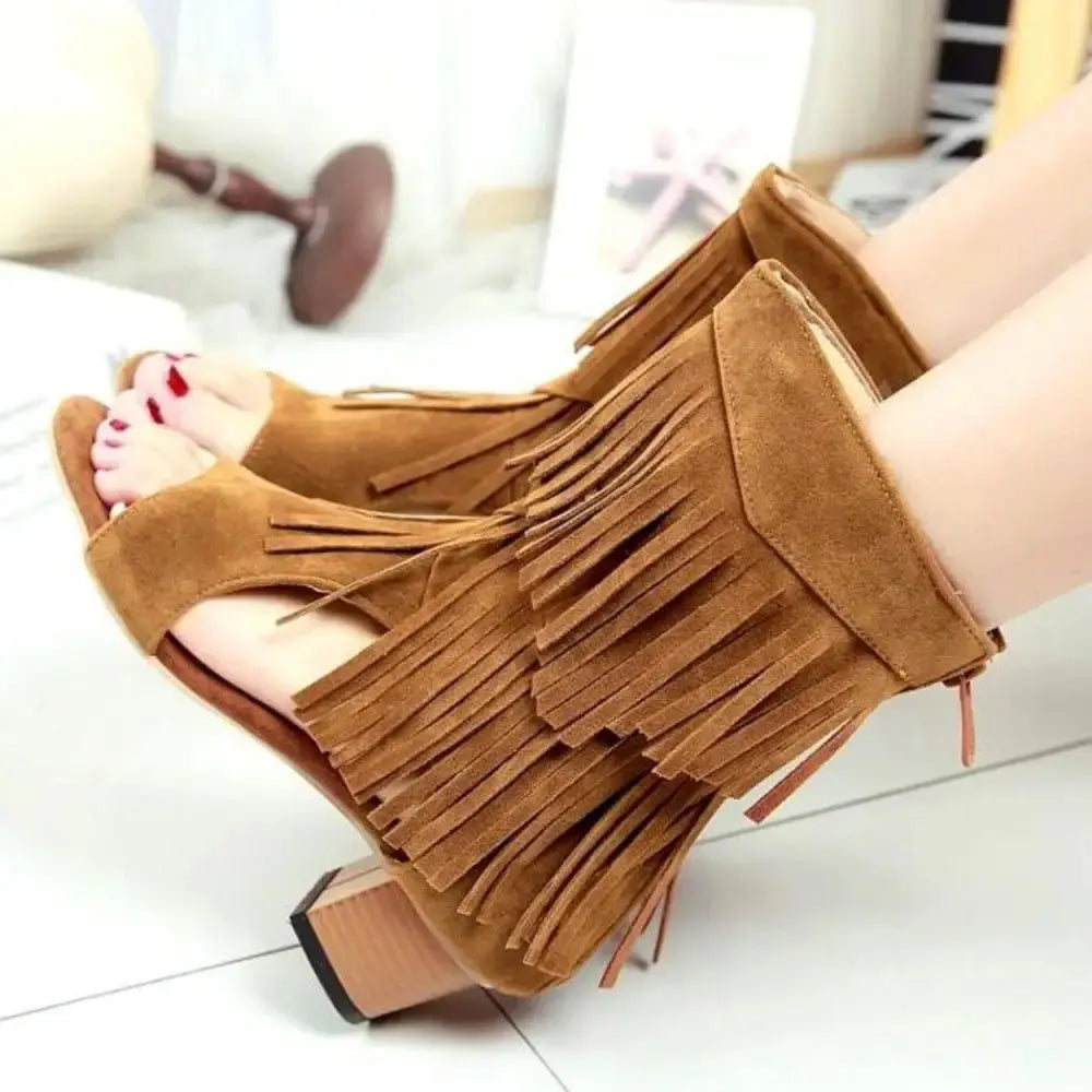 Sunsole FishmoutH Booties with Trendy Fishmouth Design - LauBelle