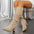 ChicStep Chunky Heel Pointed-Toe Fashion Boots - LauBelle