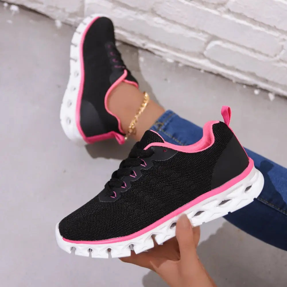 ColorStep Lace-Up Low Heels - LauBelle