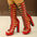 Roma Chic High-Heel Peep Toe Zipper Sandals - LauBelle Brand