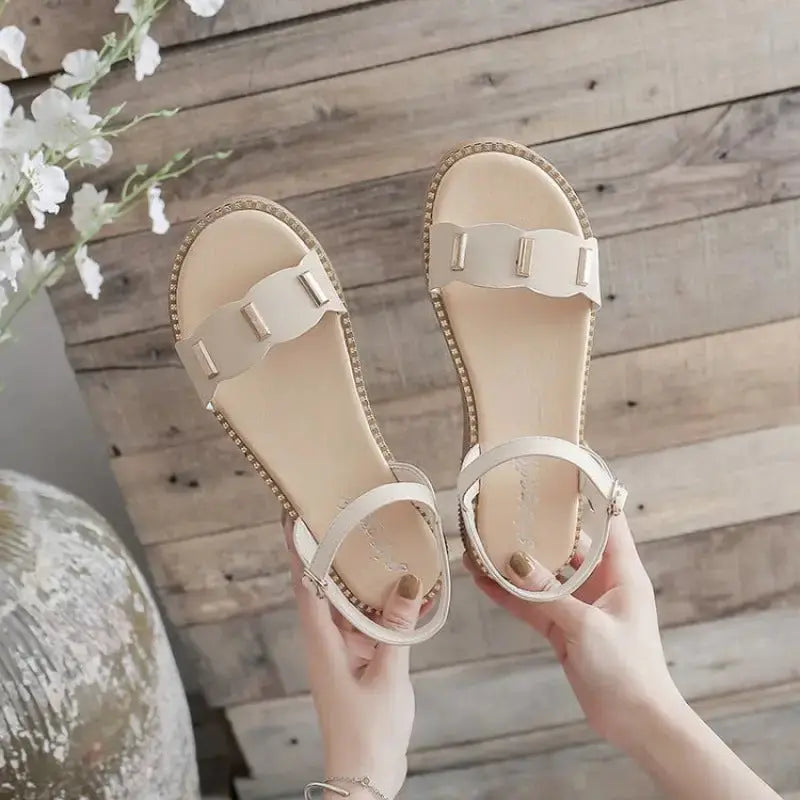 WhimsyStride Fairy Chunky Heel Sandals for Stylish Comfort - LauBelle