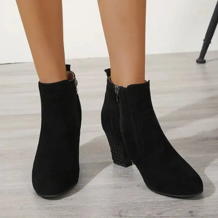 Chic Suede Martin Boots for Women - LauBelle Brand