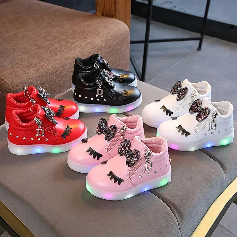 GlitterGlam Luxe Steps Shimmering Fashion Sneakers - LauBelle