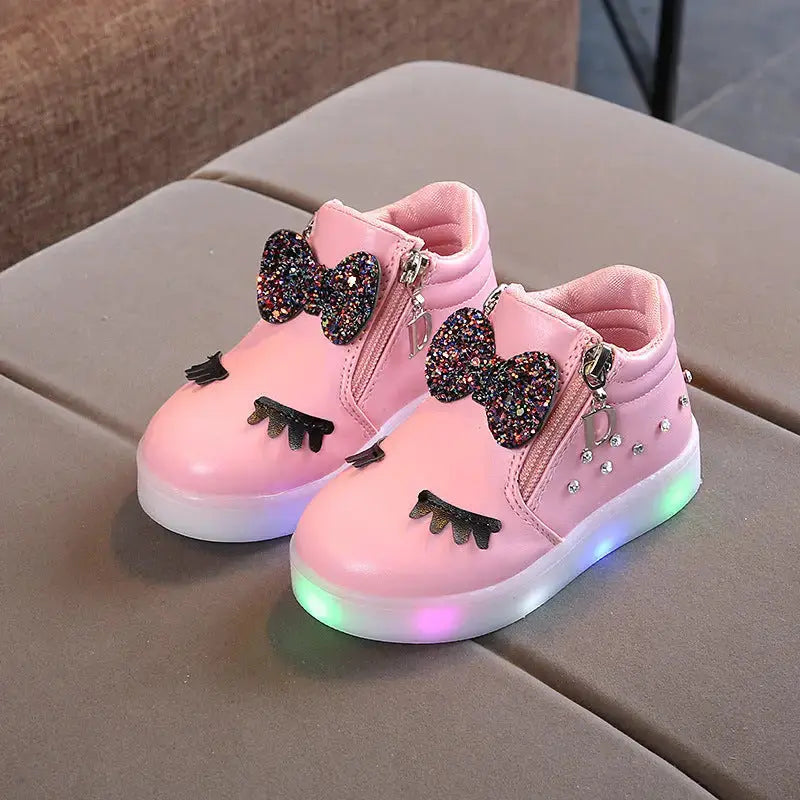 GlitterGlam Luxe Steps Shimmering Fashion Sneakers - LauBelle