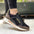 MaxRelax Flat Bottom Leisure Sneakers with Breathable Mesh Upper - LauBelle