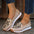 Sunny Stride Womens Metal Buckle Flats for Comfort and Elegance - LauBelle Brand