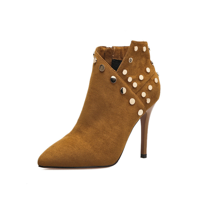 Eclipse: Sharp Stiletto High Heel Boots - LauBelle