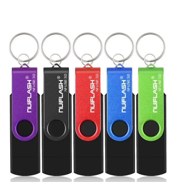 OTG USB Flash Drive Multicolor 16GB to 128GB - LauBelle Brand