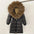 Black Down Coat with Fox Fur Trimmed Hood - LauBelle Brand