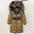 Black Down Coat with Fox Fur Trimmed Hood - LauBelle Brand