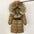 Black Down Coat with Fox Fur Trimmed Hood - LauBelle Brand