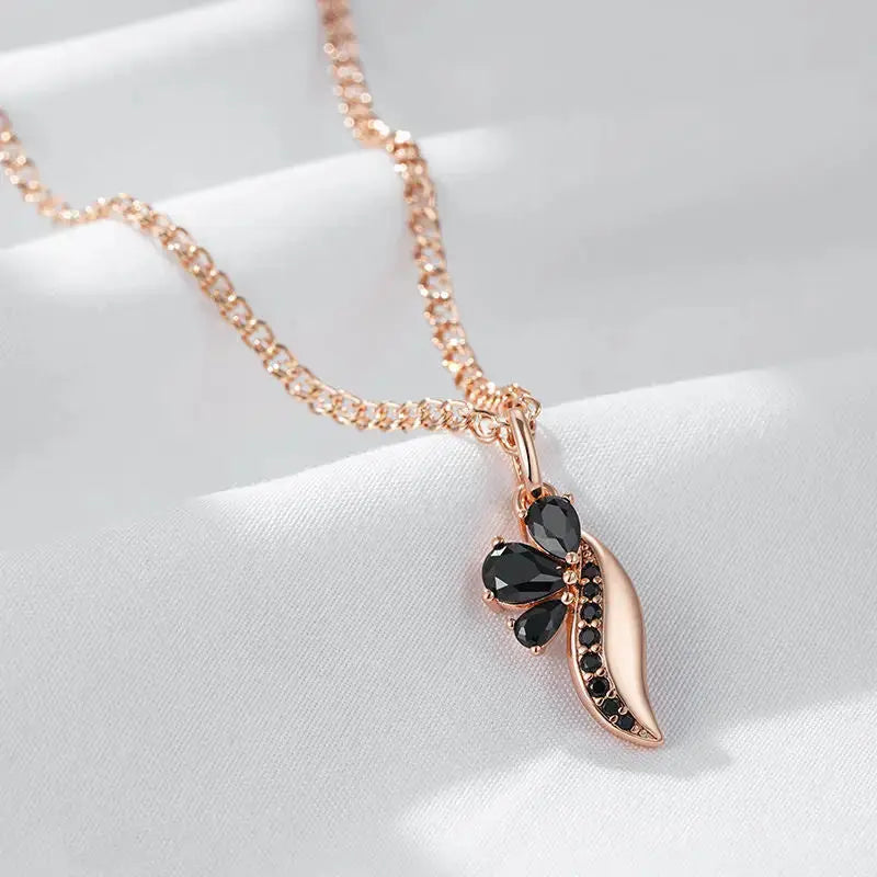 Gold Luxe Zircon Necklace with High Quality Gold Plating - LauBelle Brand