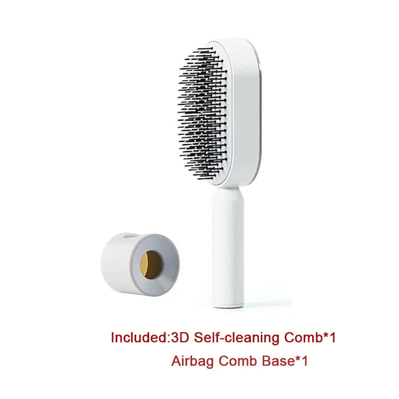 Self-Cleaning Hairbrush with 3D Air Cushion for Healthy Hair - LauBelle