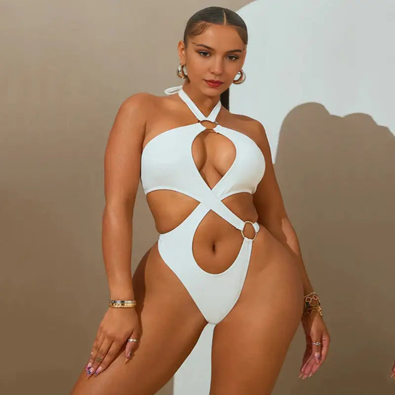 Sunset Lace-Up Cutout Bikini for Women - LauBelle