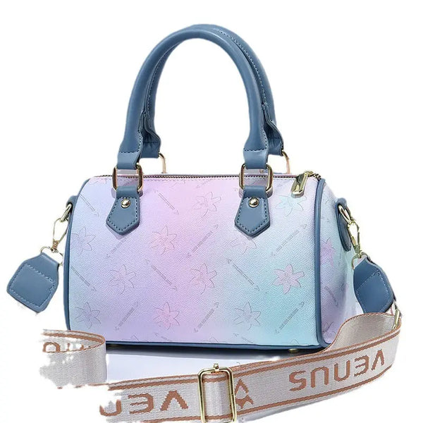 Chic Multi-Color PU Leather Suitcase Handbag - LauBelle