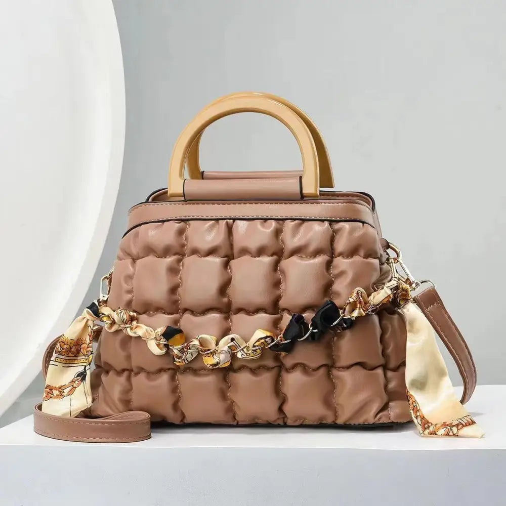 Zip Bucket Suitcase - PU Leather - Multi Colors - LauBelle