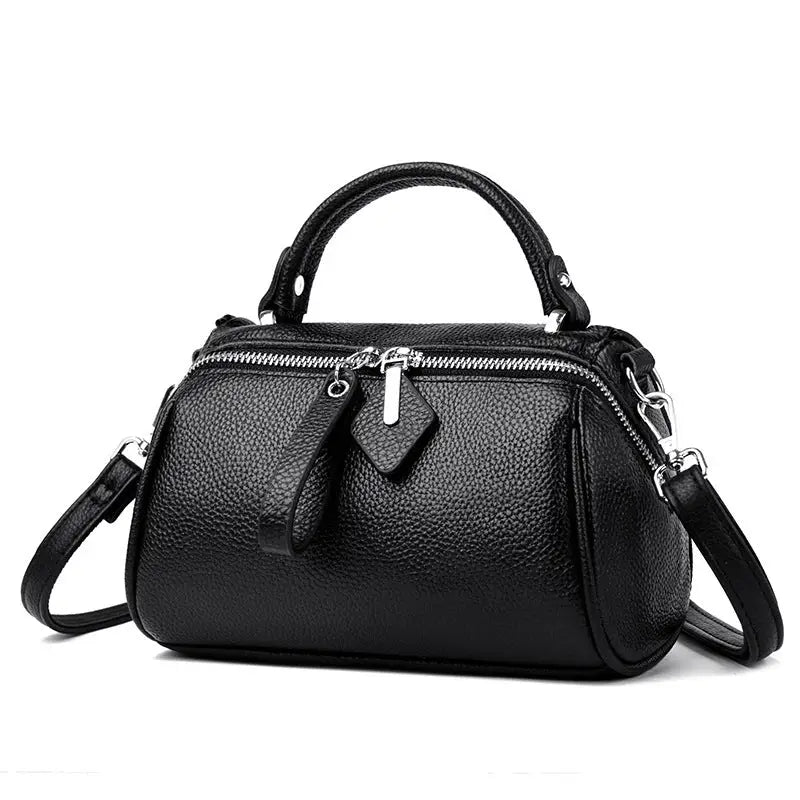 MaxiLeather Crossbody Bag in High Quality Leather - LauBelle