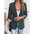 ChicCrop Womens Slim Fit Casual Blazer with Rolled Sleeves - LauBelle Brand