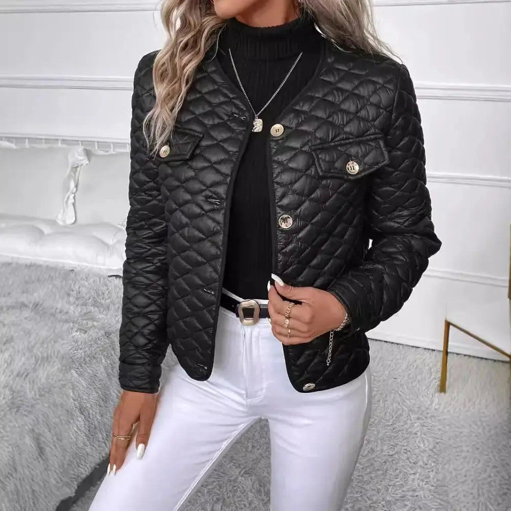 CozyBlk 100 Percent Cotton Coat for Chilly Weather - LauBelle Brand