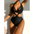 Euro-American Hollow Beach Bikini with Chic Silhouette Design - LauBelle Brand