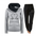 Love Heart Print Hooded Sports Suit with Drawstring Pants - LauBelle Brand