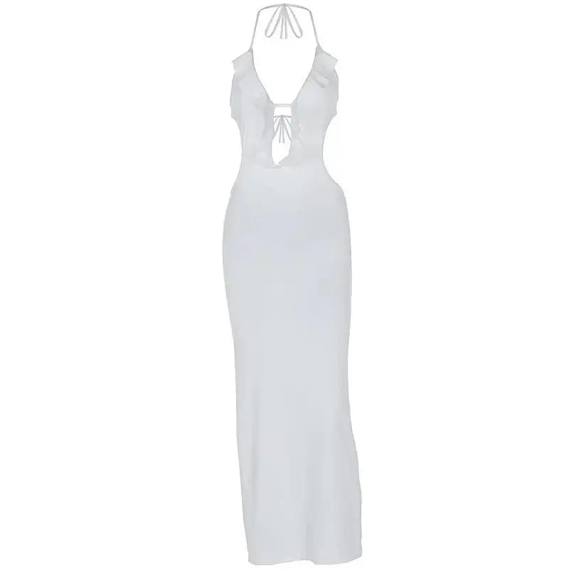 SlimHue Halter Form-Fitting Statement Dress - LauBelle Brand