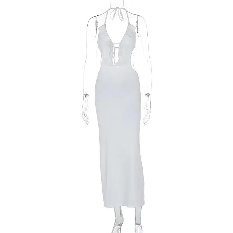 SlimHue Halter Form-Fitting Statement Dress - LauBelle Brand