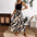 StitchPrint Chic Ensemble Dress in Luxurious Breathable Fabric - LauBelle Brand