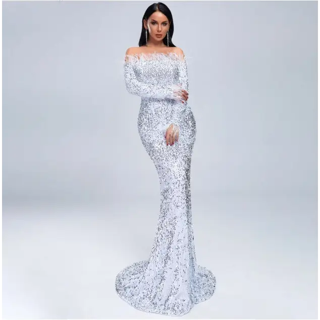 Twilight Gown with Deep V Neckline and Flowy A Line Silhouette - LauBelle