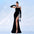Elegant Black High-Waist Bow Skirt - LauBelle