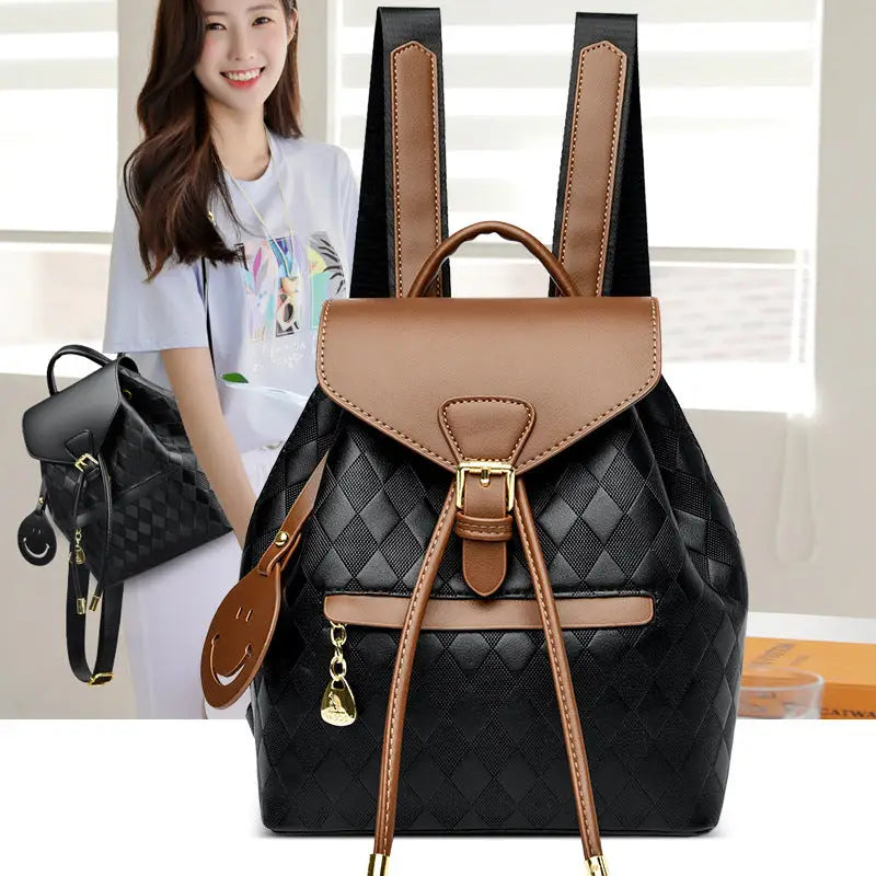 Women's Casual Multifunction Leather Backpack - LauBelle