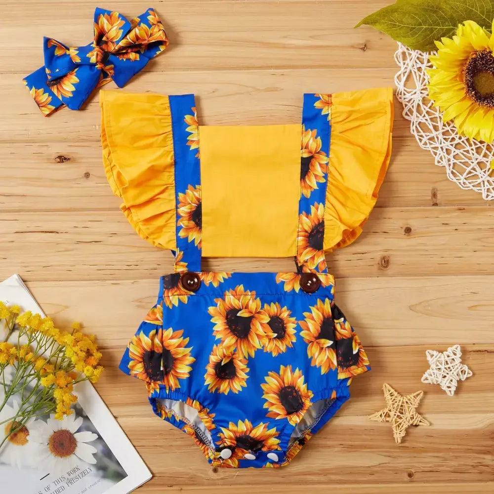 Sunshine Romper Lightweight Summer Outfit - LauBelle Brand