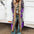 BlossomFur Bohemian Floral Long Sleeve Cardigan with Faux Fur Trim - LauBelle Brand