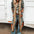 BlossomFur Bohemian Floral Long Sleeve Cardigan with Faux Fur Trim - LauBelle Brand