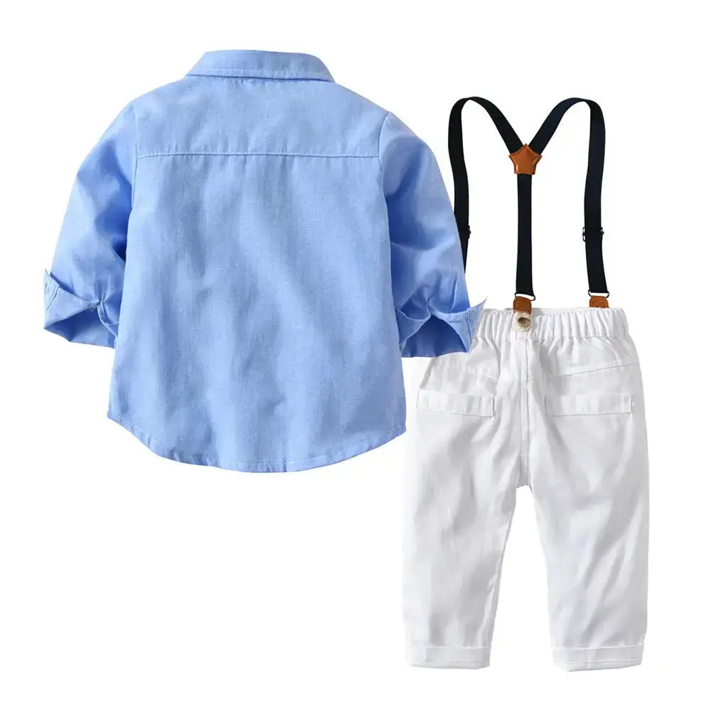 Dapper Kids Bow Tie Bib Pant Suit for Special Occasions - LauBelle